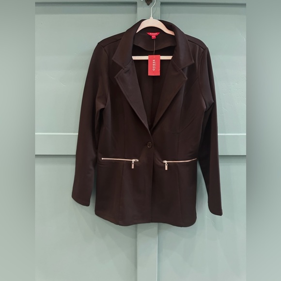 GUESS Black Single Button Blazer NWT Size Large!! - Picture 4 of 4